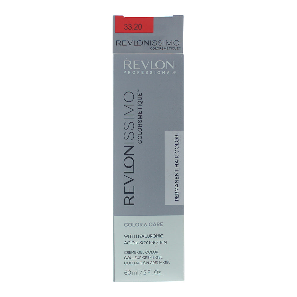 Revlon Revlonissimo Colorsmetique 33.20 Intense Dark Burgundy Hair Colour 60ml - Box
