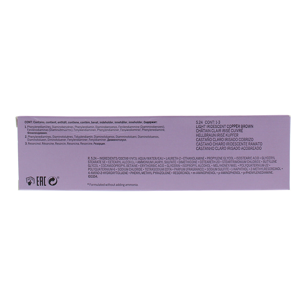 Revlon Color Excel 5.24 Light Iridescent Coppre Brown Hair Colour 70ml - Ingredients