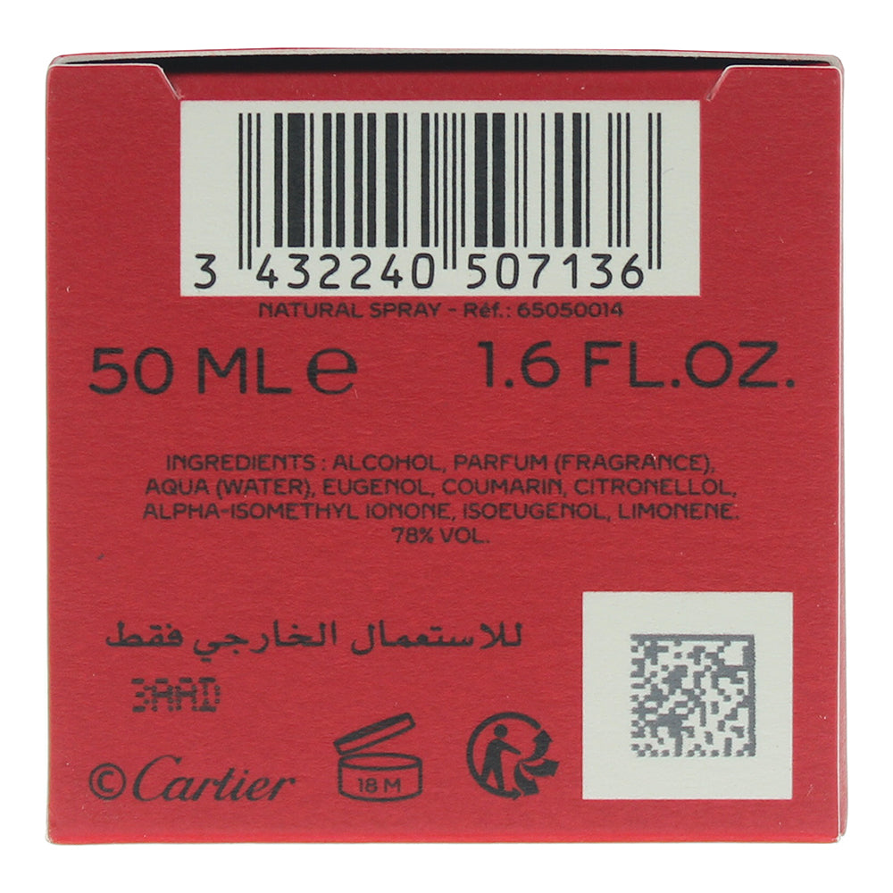 Cartier Pasha De Cartier Noir Absolu Eau de Parfum 50ml