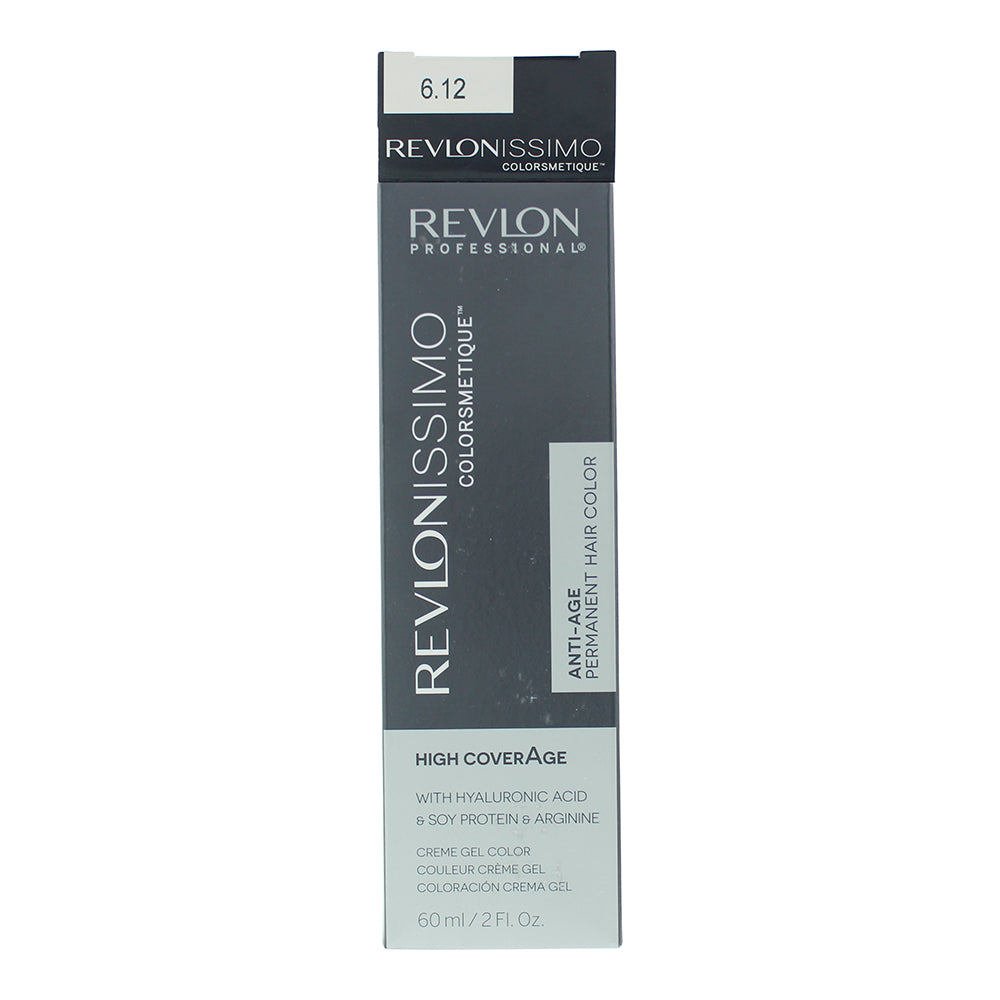Revlon Revlonissimo Colorsmetique 6.12 Dark Frosty Blonde Hair Colour 60ml - Box