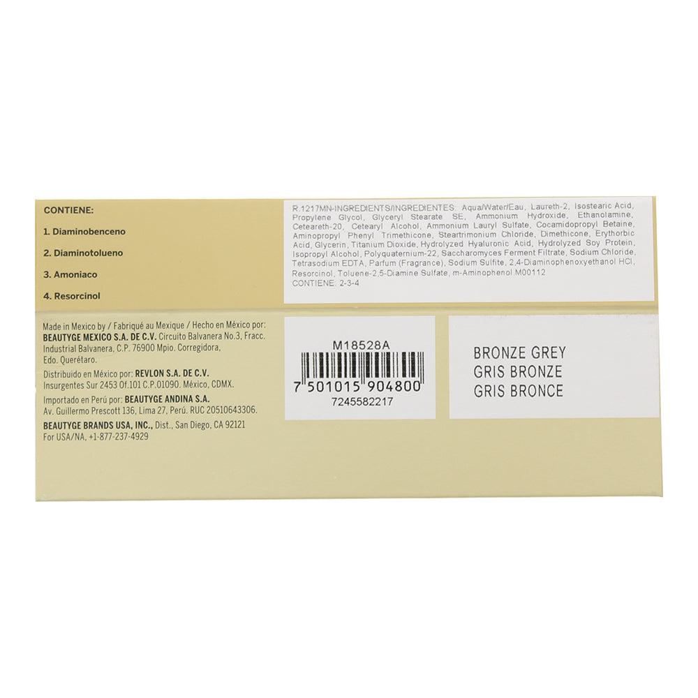 Revlon Revlonissimo Colorsmetique 1217MN Bronze Grey Hair Colour 60ml