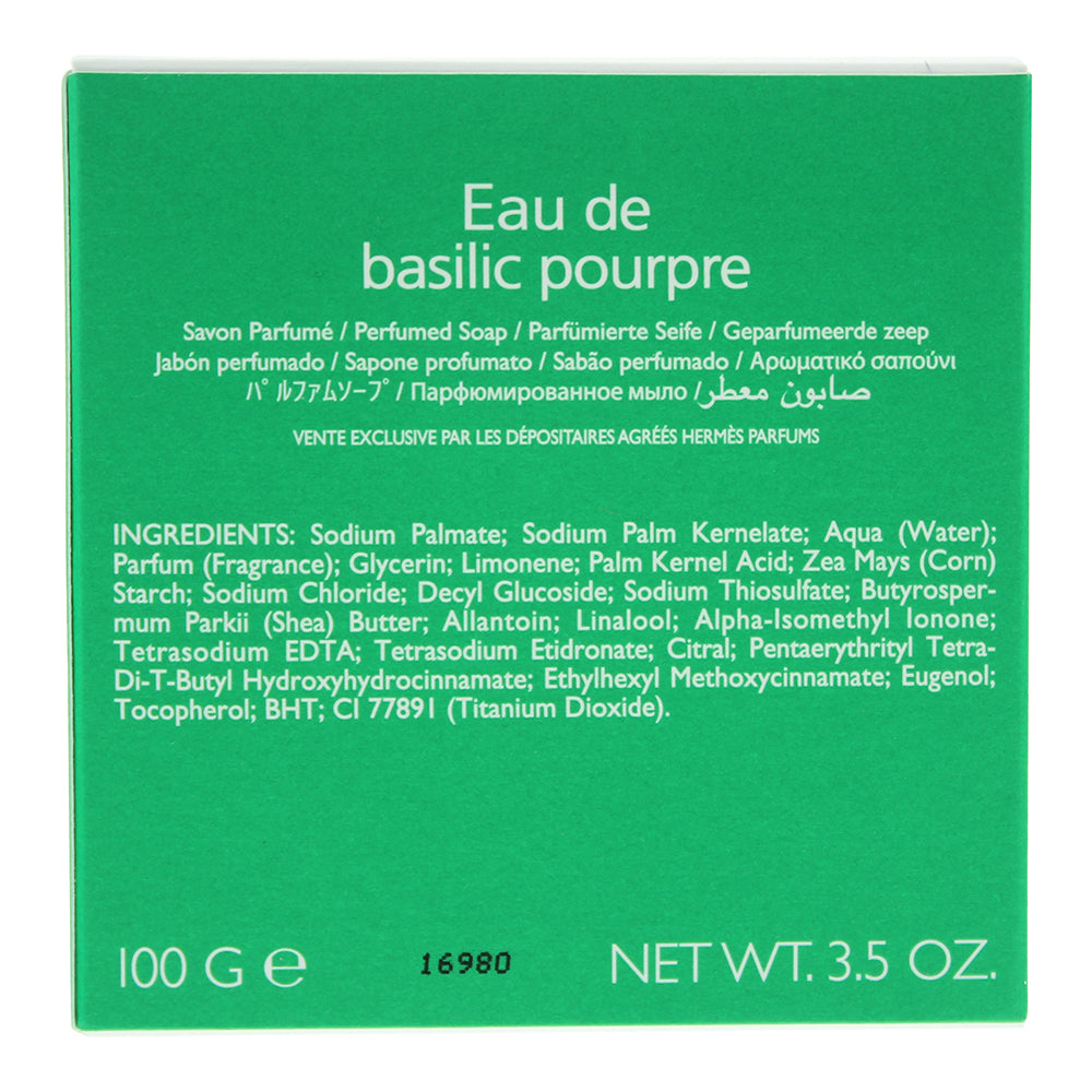 Hermès Eau De Basilic Pourpre Sea Surf Fun Soap 100g