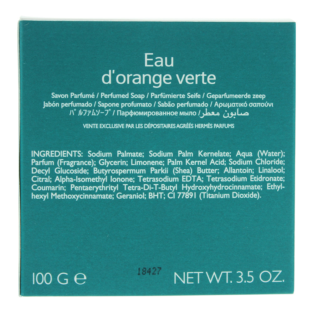 Hermès Eau D'orange Verte Soap 100g - Ingredients