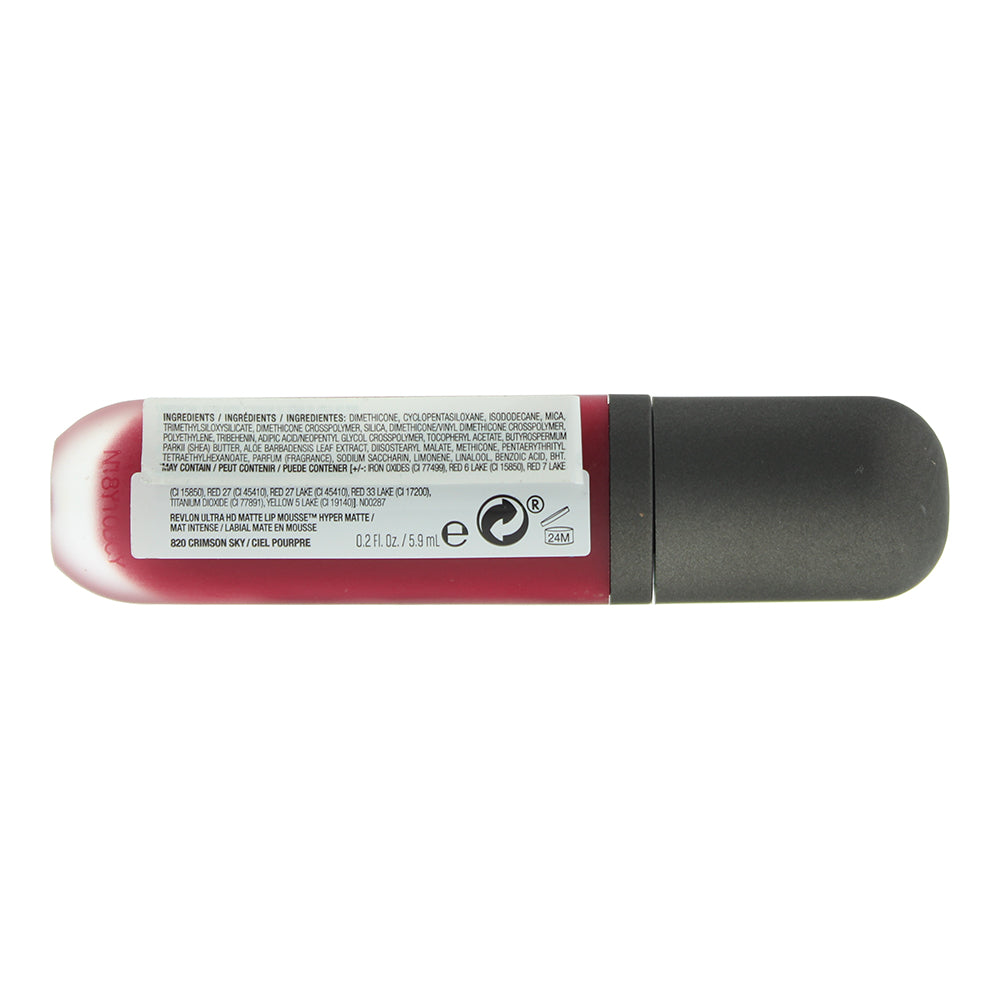 Revlon Ultra Hd Matte Lip Mousse 820 Crimson Sky Liquid Lipstick 5.9ml