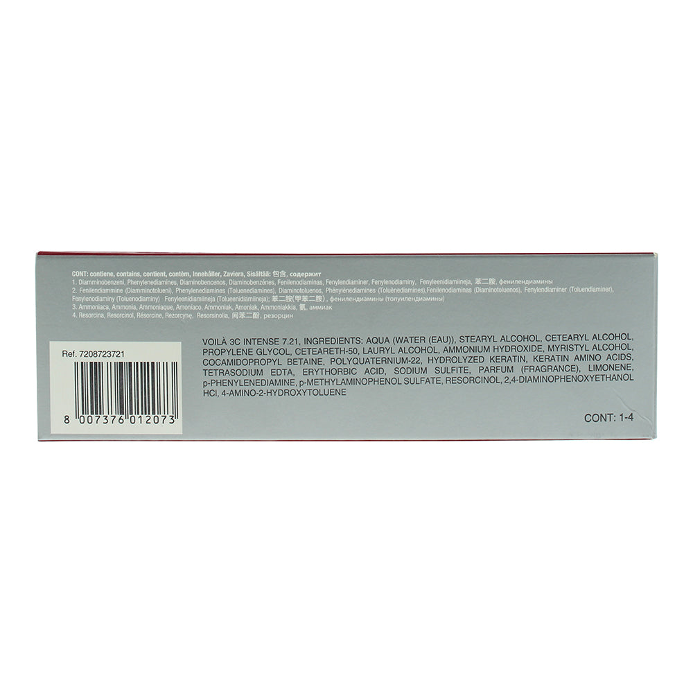 Intercosmo Voilà 3C Intense 7.21 Medium Blonde Iridescent Pearl Hair Colour 60ml