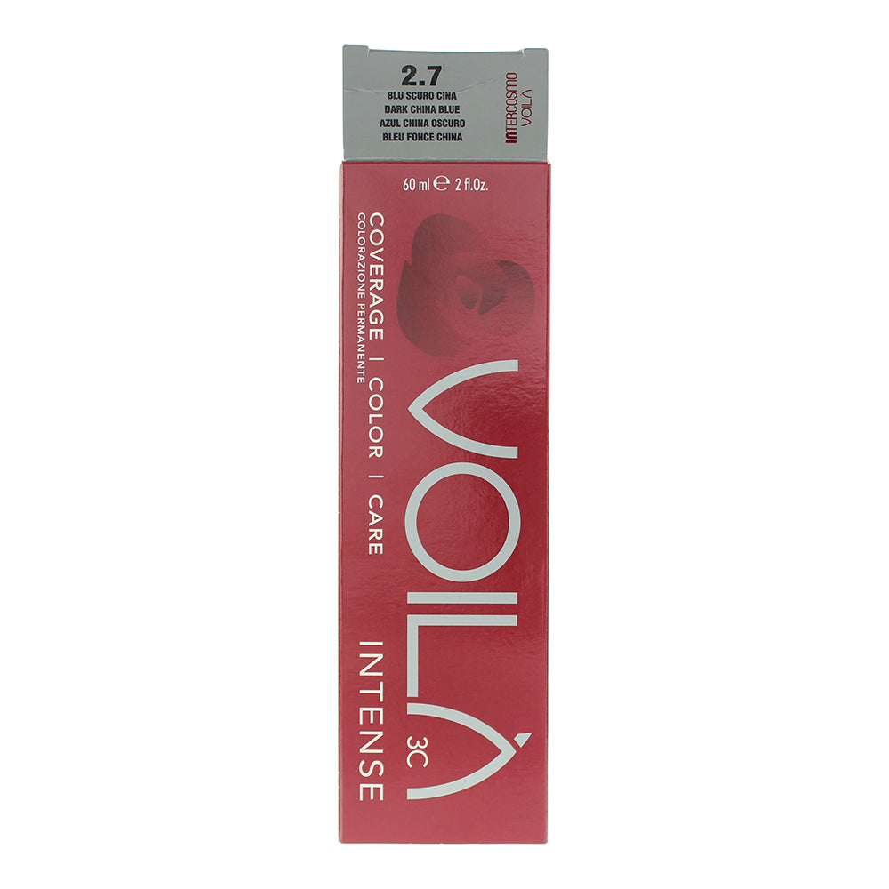 Intercosmo Voilà 3C Intense 2.7 Dark China Blue Hair Colour 60ml - Box