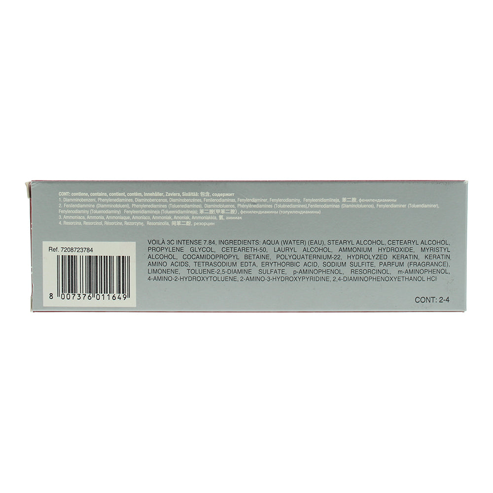 Intercosmo Voilà 3C Intense 7.84 Medium Blonde Toffee Copper Hair Colour 60ml