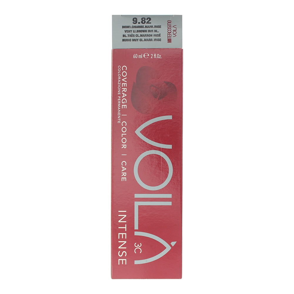 Intercosmo Voilà 3C Intense 9.82 Very Light Brown Iris Blonde Hair Colour 60ml - Box