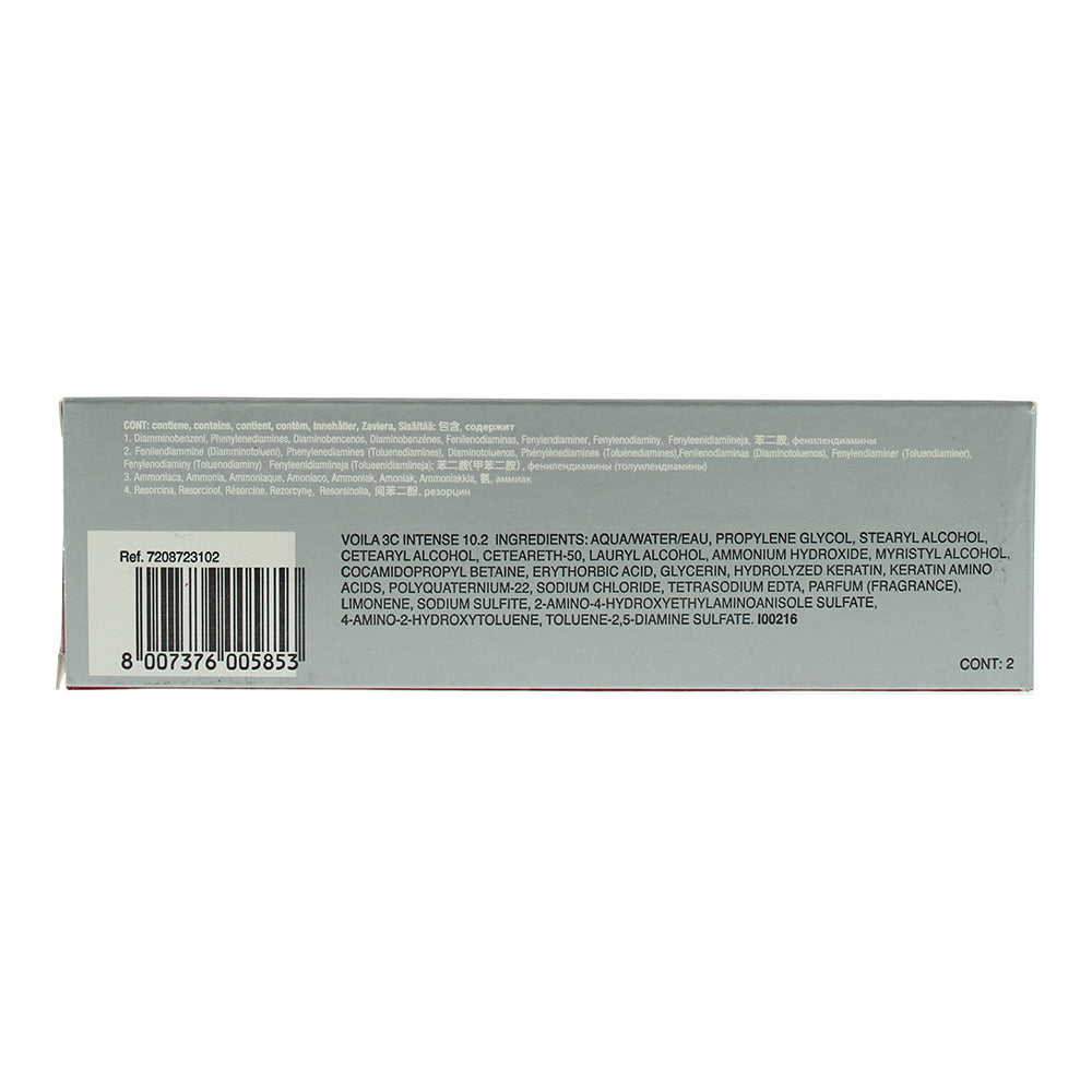 Intercosmo Voilà 3C Intense 10.2 Silver Ice Hair Colour 60ml