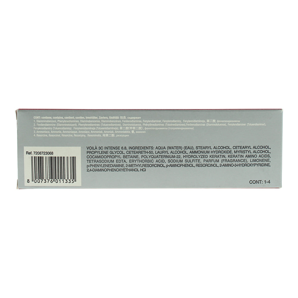 Intercosmo Voilà 3C Intense 6.8 Dark Toffee Hair Colour 60ml