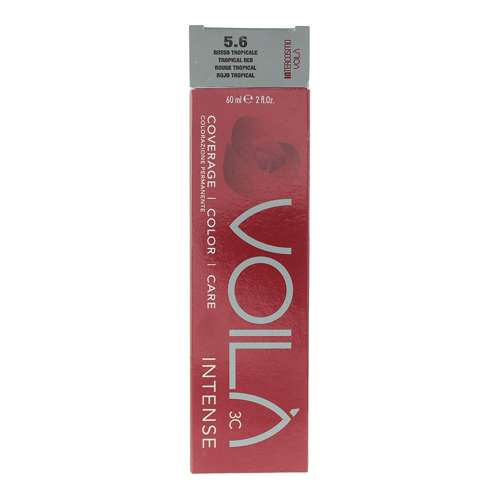Intercosmo Voilà 3C Intense 5.6 Tropical Red Hair Colour 60ml - Box
