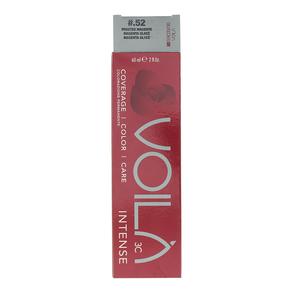 Intercosmo Voilà 3C Intense #.52 Frosted Magenta Hair Colour 60ml - Box