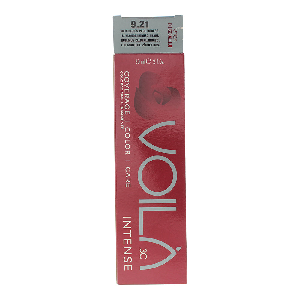 Intercosmo Voilà 3C Intense 9.21 Light Blonde Iridescent Pearl Hair Colour 60ml - Box