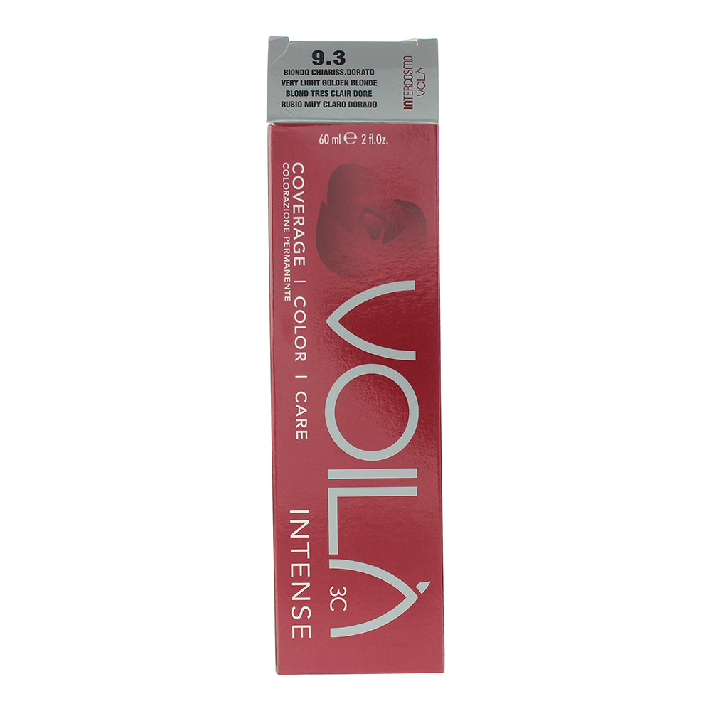 Intercosmo Voilà 3C Intense 9.3 Very Light Golden Blonde Hair Colour 60ml - Box
