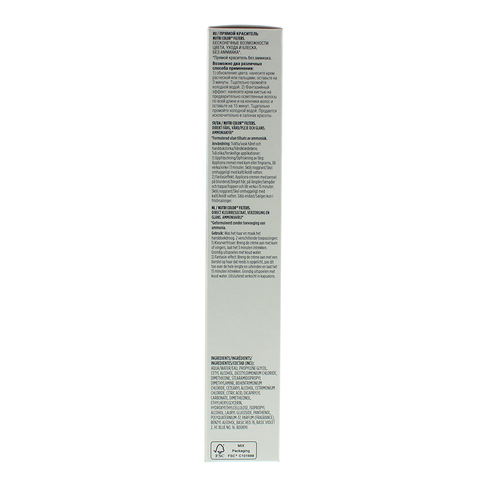 Revlon Nutri Color Filters 1022 Intense Platinum 3 In 1 Hair Colour 100ml