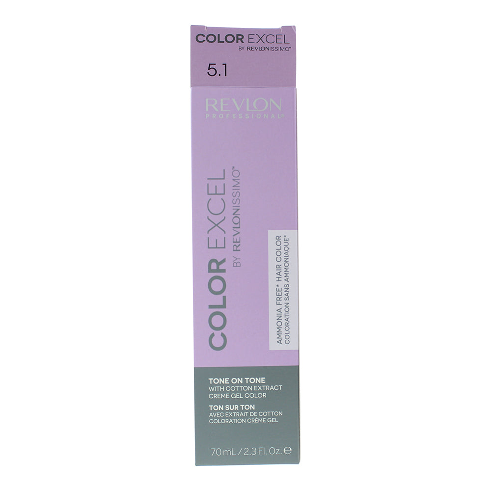 Revlon Color Excel 5.1 Light Ash Brown Hair Colour 70ml - Box