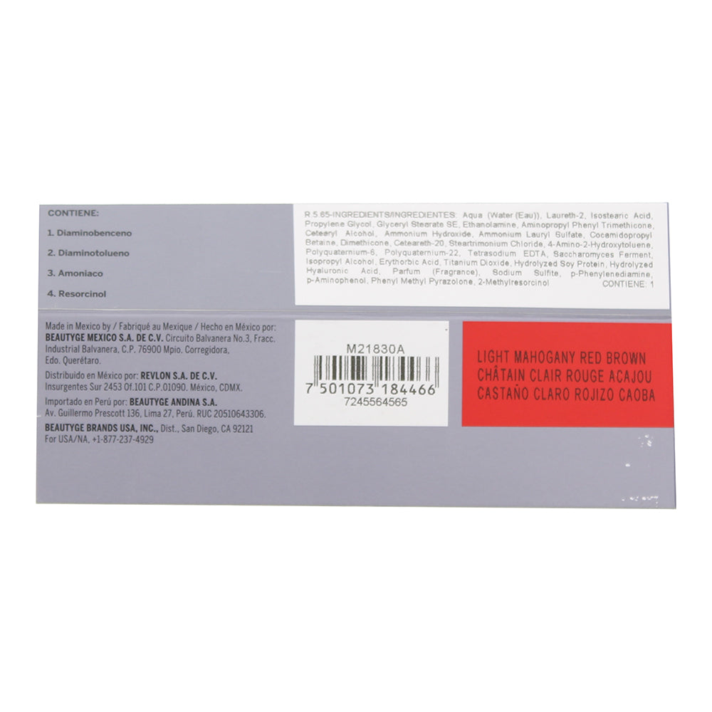 Revlon Revlonissimo Colorsmetique 5.65 Light Mahogany Red Brown Hair Colour 60ml