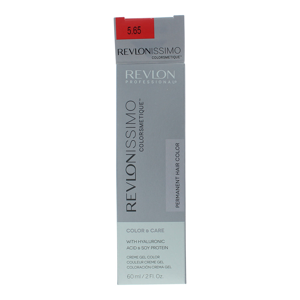 Revlon Revlonissimo Colorsmetique 5.65 Light Mahogany Red Brown Hair Colour 60ml - Box