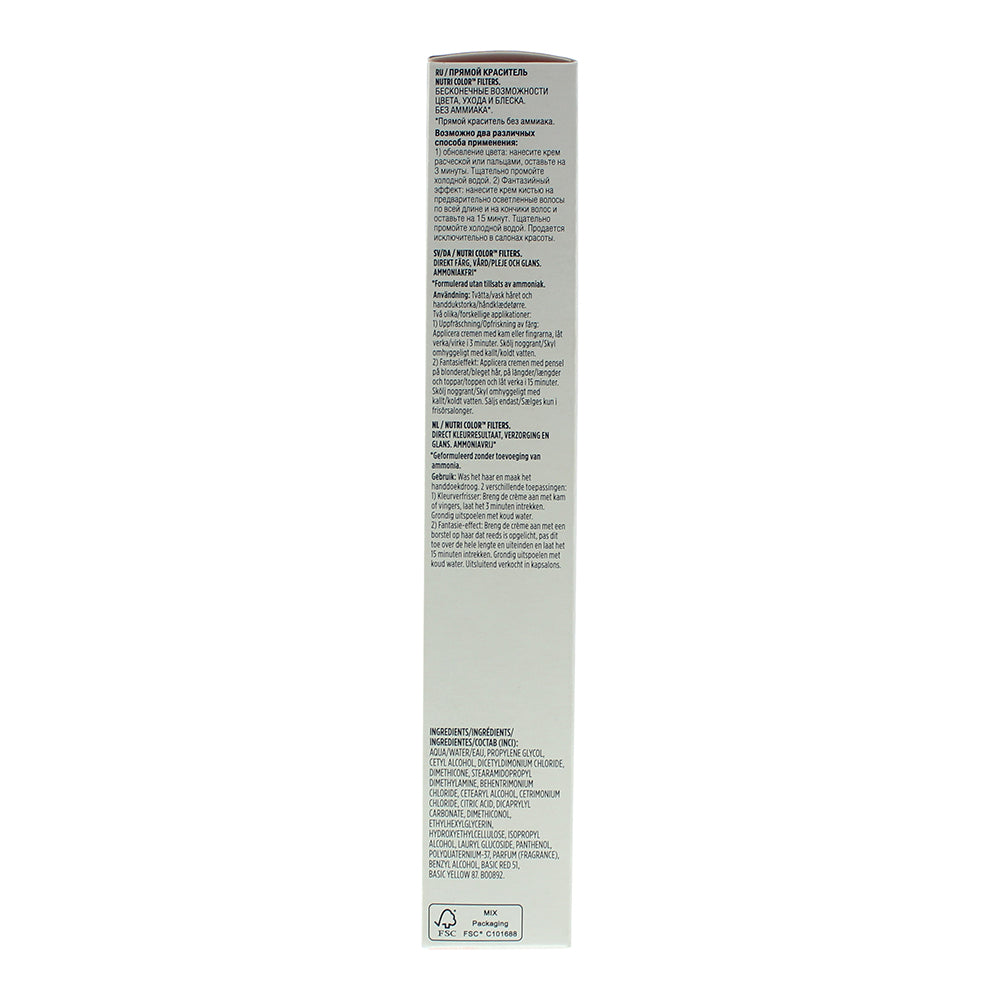 Revlon Nutri Color Filters 600 Red 3 In 1 Hair Colour 100ml