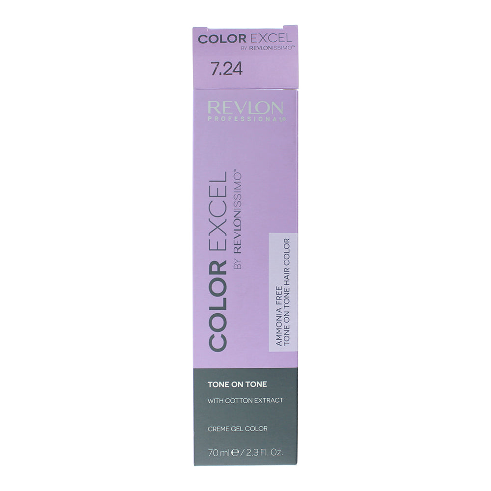 Revlon Revlonissimo Colorsmetique Color Excel 7.24 Medium Iridescent Copper Blon - Box
