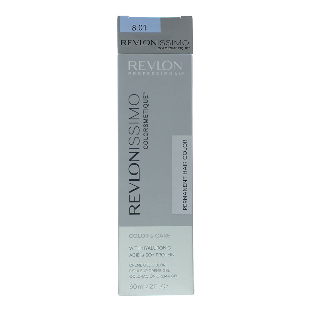 Revlon Revlonissimo Colorsmetique 8.01 Light Natural Ash Blonde Hair Colour 60ml - Box
