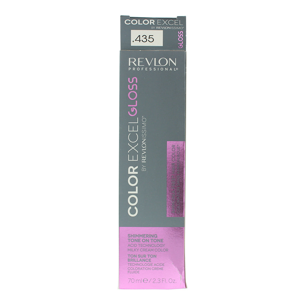 Revlon Color Excel Gloss .435 Peach Hair Colour 70ml - Box
