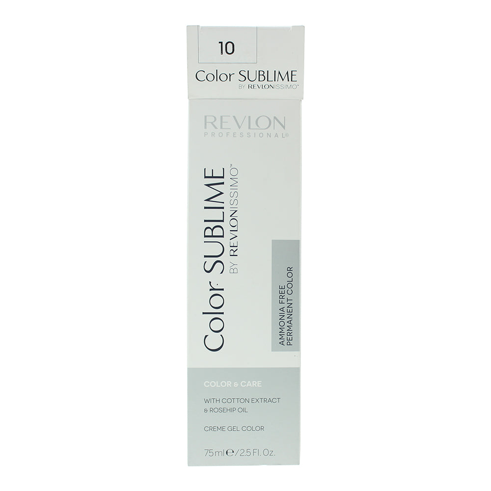 Revlon Color Sublime 10 Lightest Blonde Hair Colour 75ml - Box