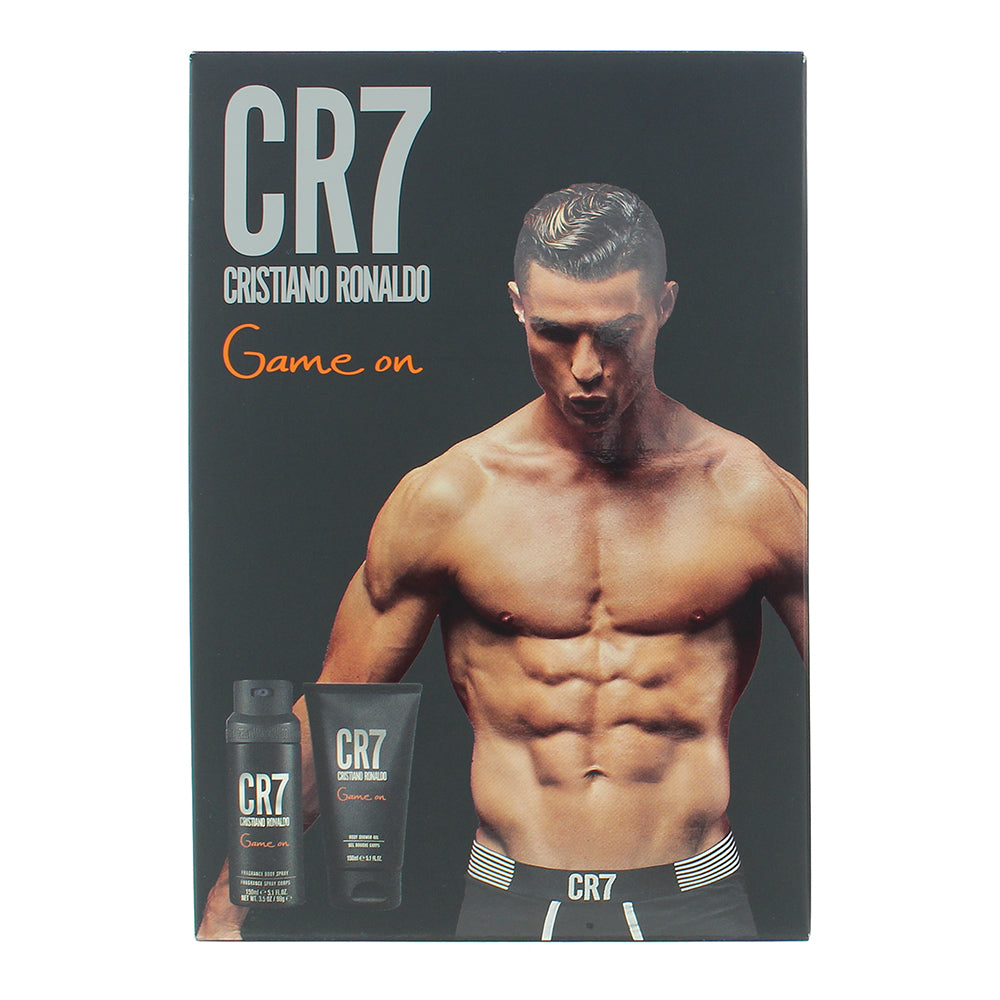 Cristiano Ronaldo Cr7 Game On 2 Piece Gift Set: Shower Gel 150ml - Body Spray 15 - Box