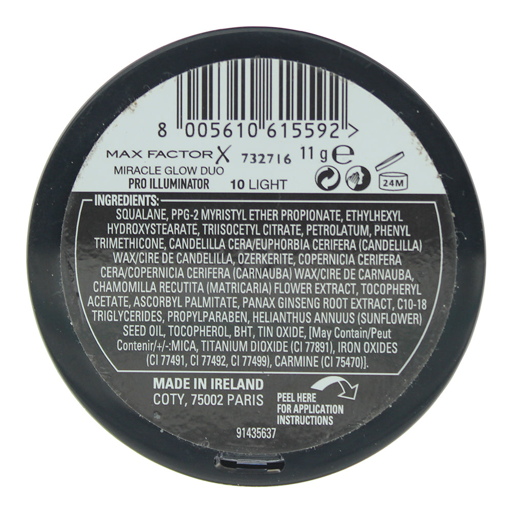 Max Factor Miracle Glow Duo 10 Light Highlighter 11g