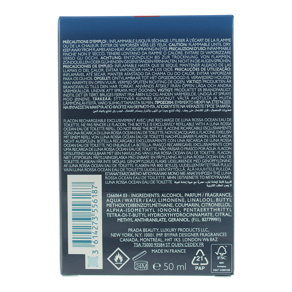 Prada Luna Rossa Ocean Eau de Toilette 50ml