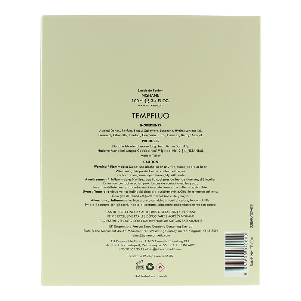 Nishane Tempfluo Extrait de Parfum 100ml