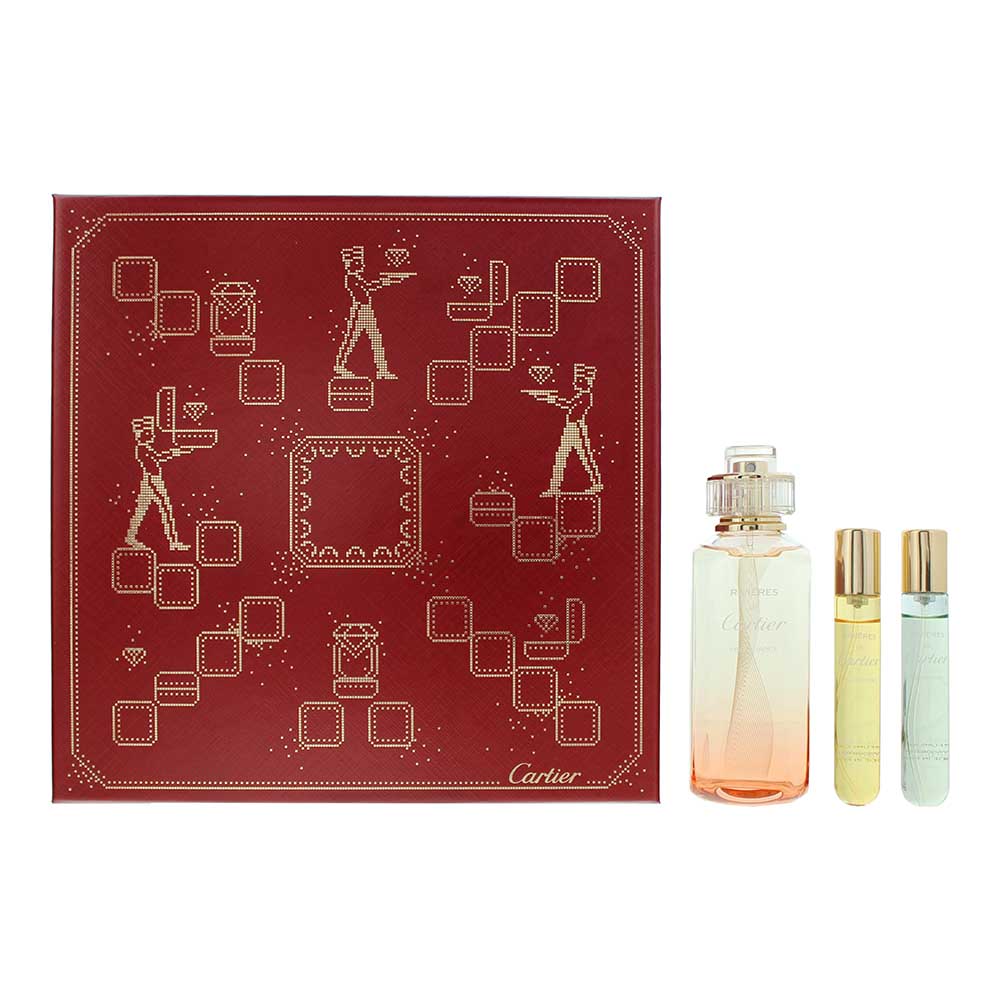 Cartier Rivières De Cartier Insouciance 3 Piece Gift Set: Eau de Toilette 100ml 
