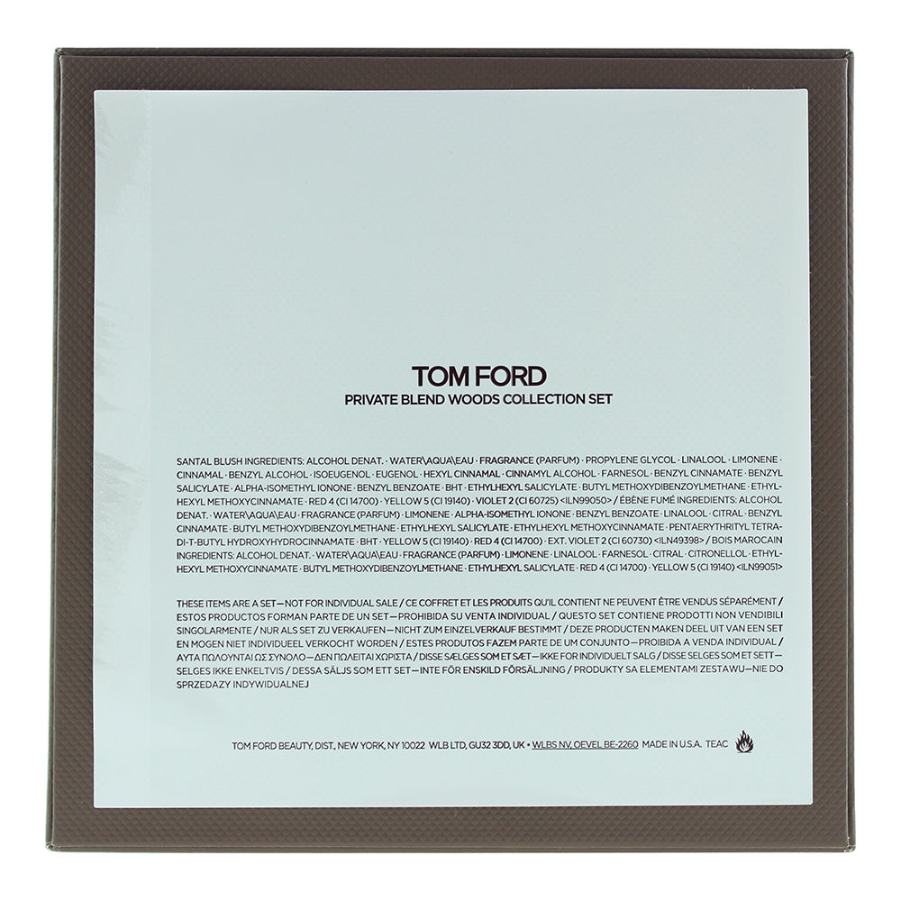 Tom Ford Private Blend Woods Collection Eau De Parfum 3 Piece Gift Set: Eau De P