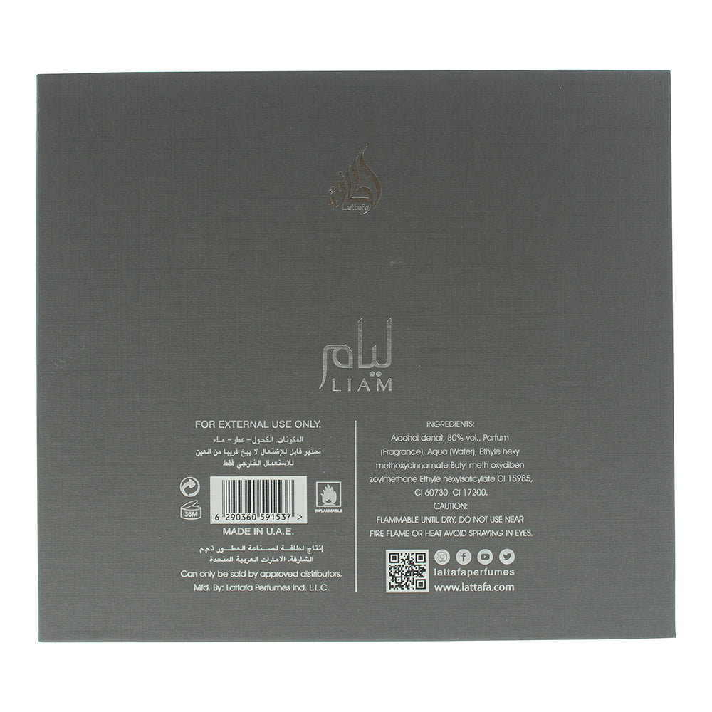 Lattafa Liam Grey Eau de Parfum 100ml