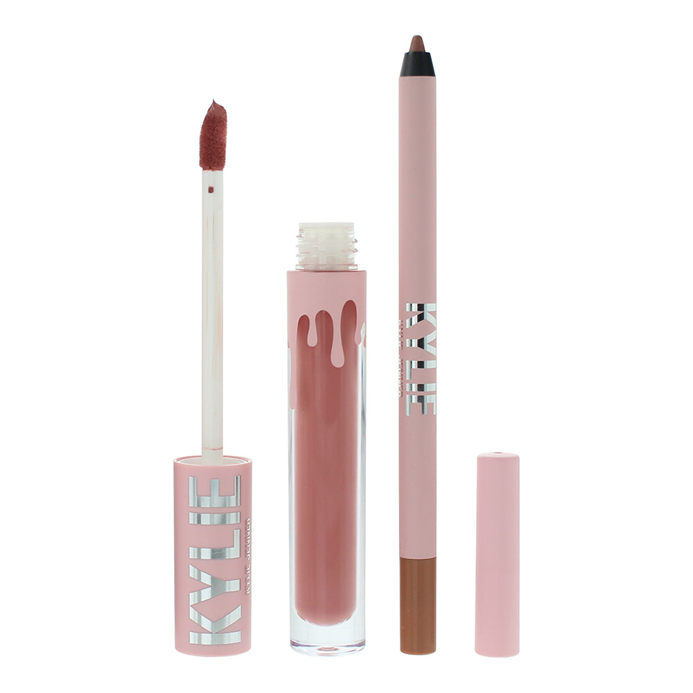 Kylie By Kylie Jenner Matte Lip Kit 808 Kylie 2 Piece Gift Set: Liquid Lipstick  - Product