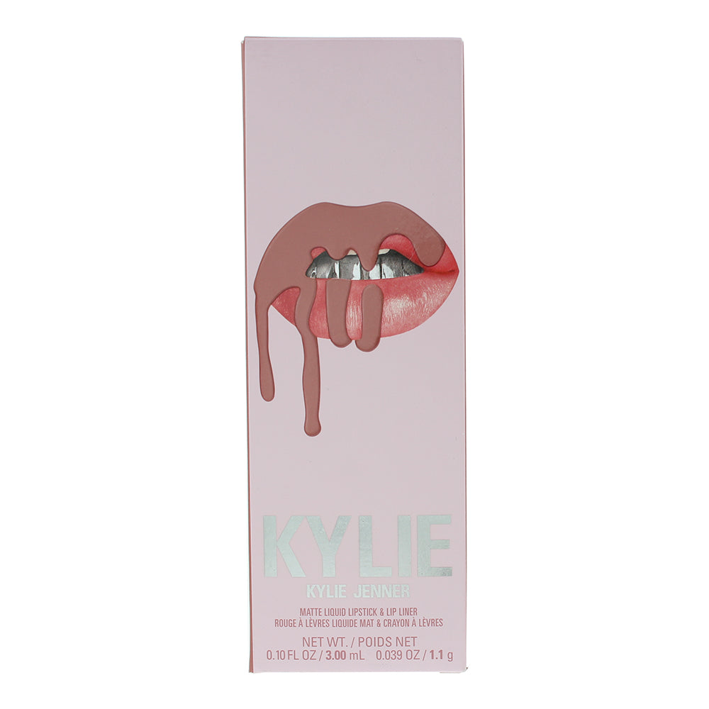 Kylie By Kylie Jenner Matte Lip Kit 802 Candy K 2 Piece Gift Set: Liquid Lipstic - Box