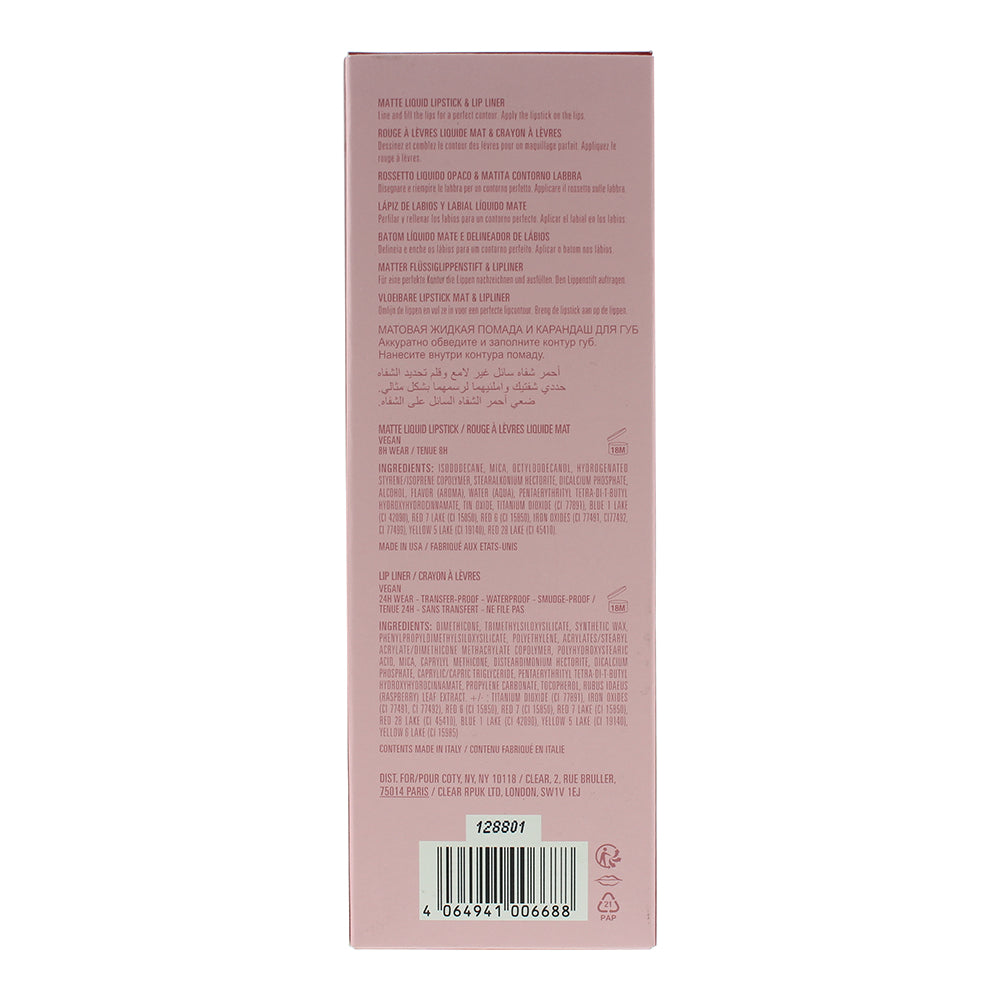 Kylie By Kylie Jenner Matte Lip Kit 801 Queen 2 Piece Gift Set: Liquid Lipstick 