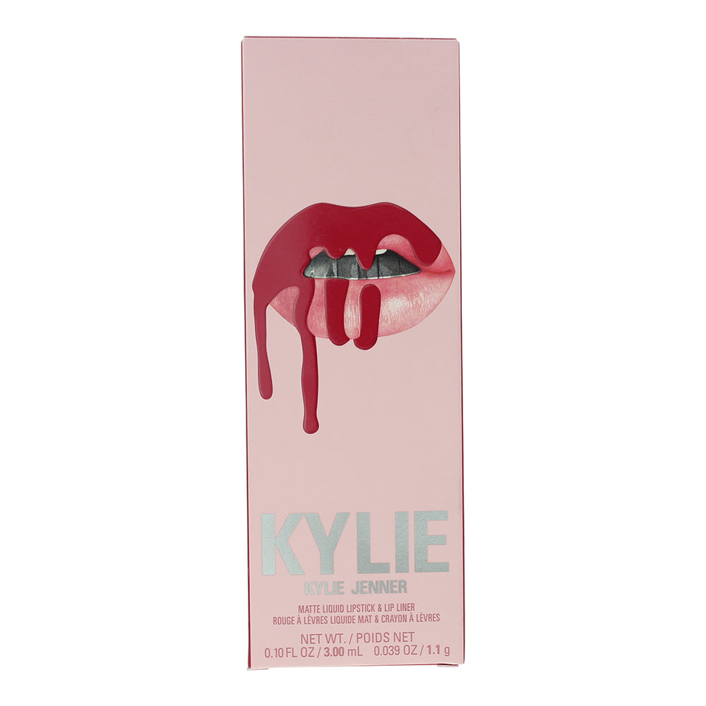Kylie By Kylie Jenner Matte Lip Kit 503 Bad Lil Thing 2 Piece Gift Set: Liquid L - Box