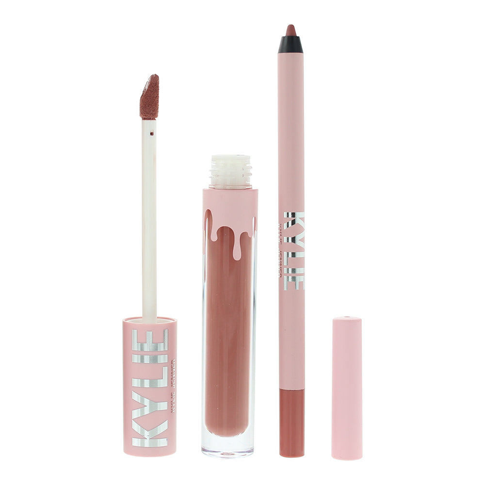 Kylie By Kylie Jenner Matte Lip Kit 301 Angel 2 Piece Gift Set: Liquid Lipstick  - Product