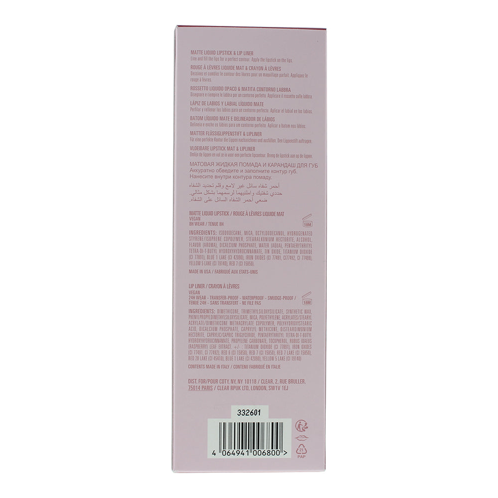 Kylie By Kylie Jenner Matte Lip Kit 302 Snow Way Bae 2 Piece Gift Set: Liquid Li