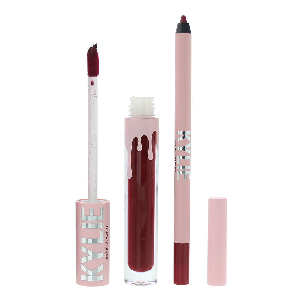 Kylie By Kylie Jenner Matte Lip Kit 403 Bite Me 2 Piece Gift Set: Liquid Lipstic - Product