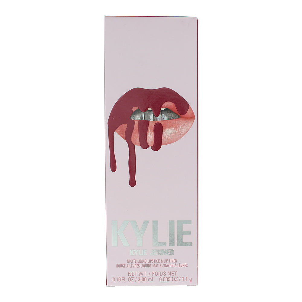 Kylie By Kylie Jenner Matte Lip Kit 403 Bite Me 2 Piece Gift Set: Liquid Lipstic - Box