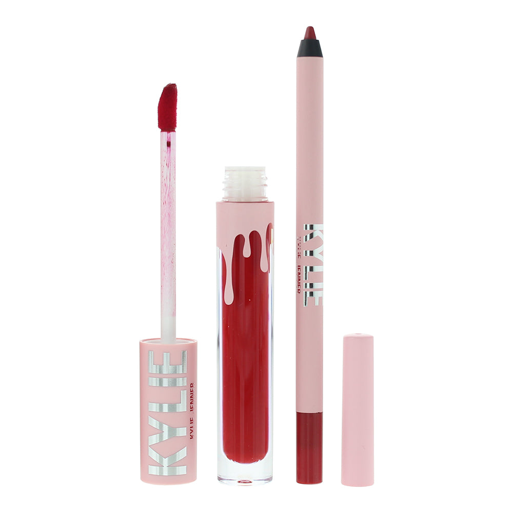 Kylie By Kylie Jenner Matte 402 Mary Jo 2 Piece Gift Set: Liquid Lipstick 3ml -  - Product