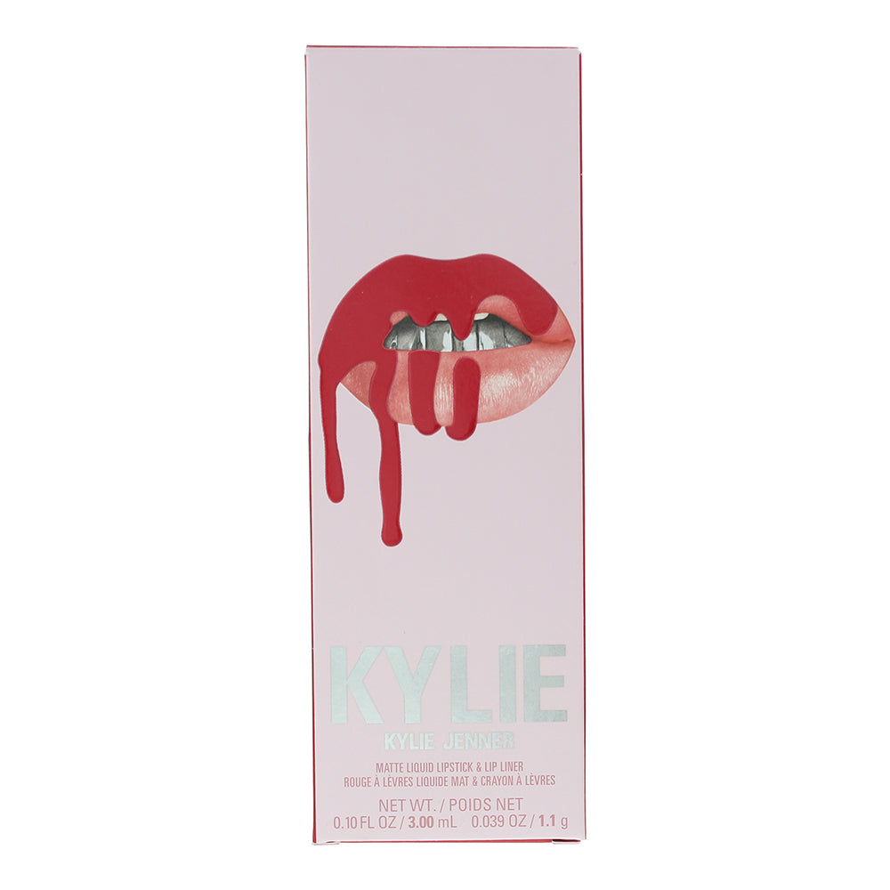 Kylie By Kylie Jenner Matte 402 Mary Jo 2 Piece Gift Set: Liquid Lipstick 3ml -  - Box