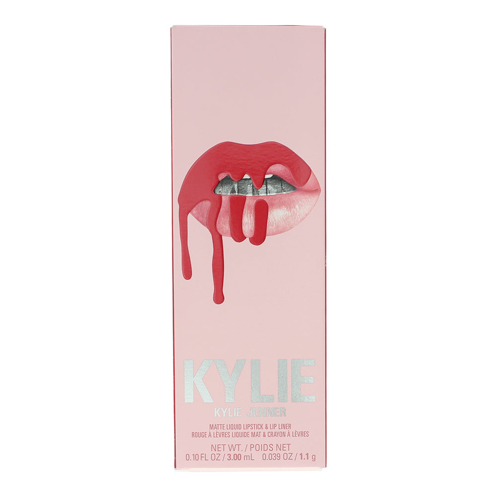Kylie By Kylie Jenner Matte Lip Kit 401 Victoria 2 Piece Gift Set: Liquid Lipsti - Box