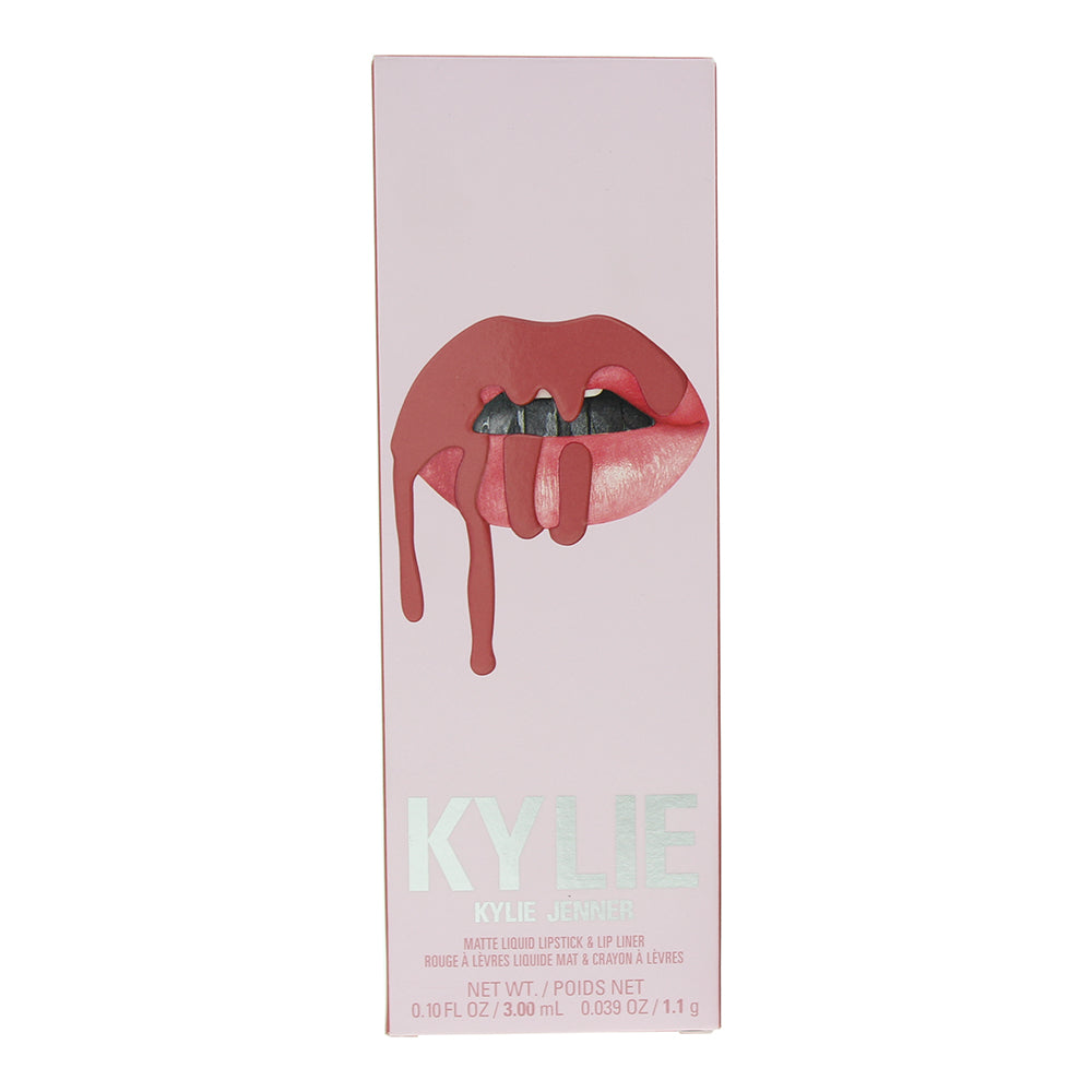 Kylie By Kylie Jenner Matte Lip Kit 704 Sweater Weather 2 Piece Gift Set: Liquid - Box