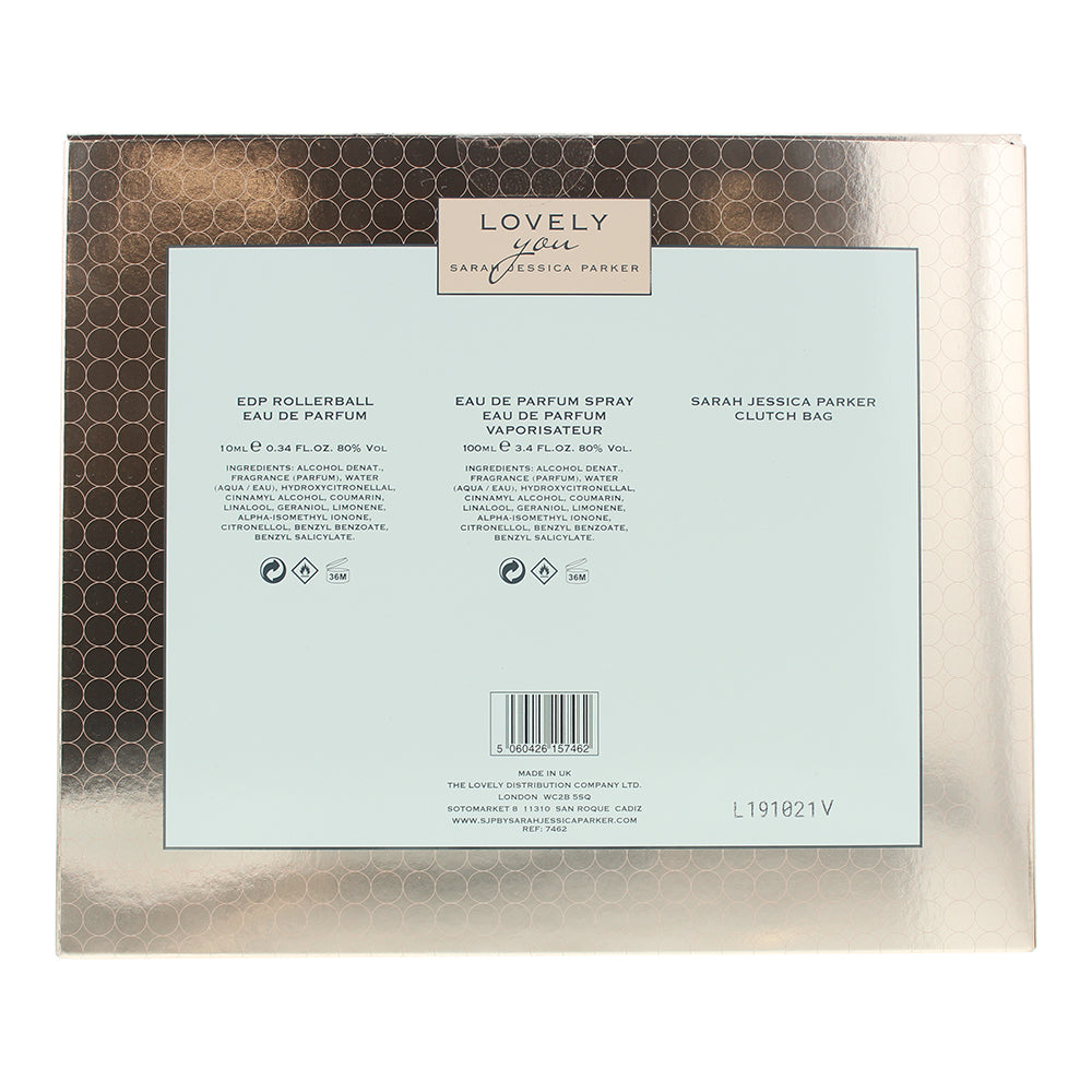 Sarah Jessica Parker Lovely You 3 Piece Gift Set: Eau de Parfum 100ml - Eau de P
