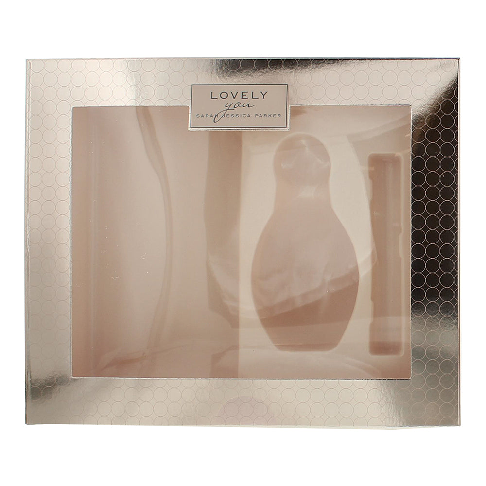 Sarah Jessica Parker Lovely You 3 Piece Gift Set: Eau de Parfum 100ml - Eau de P - Box