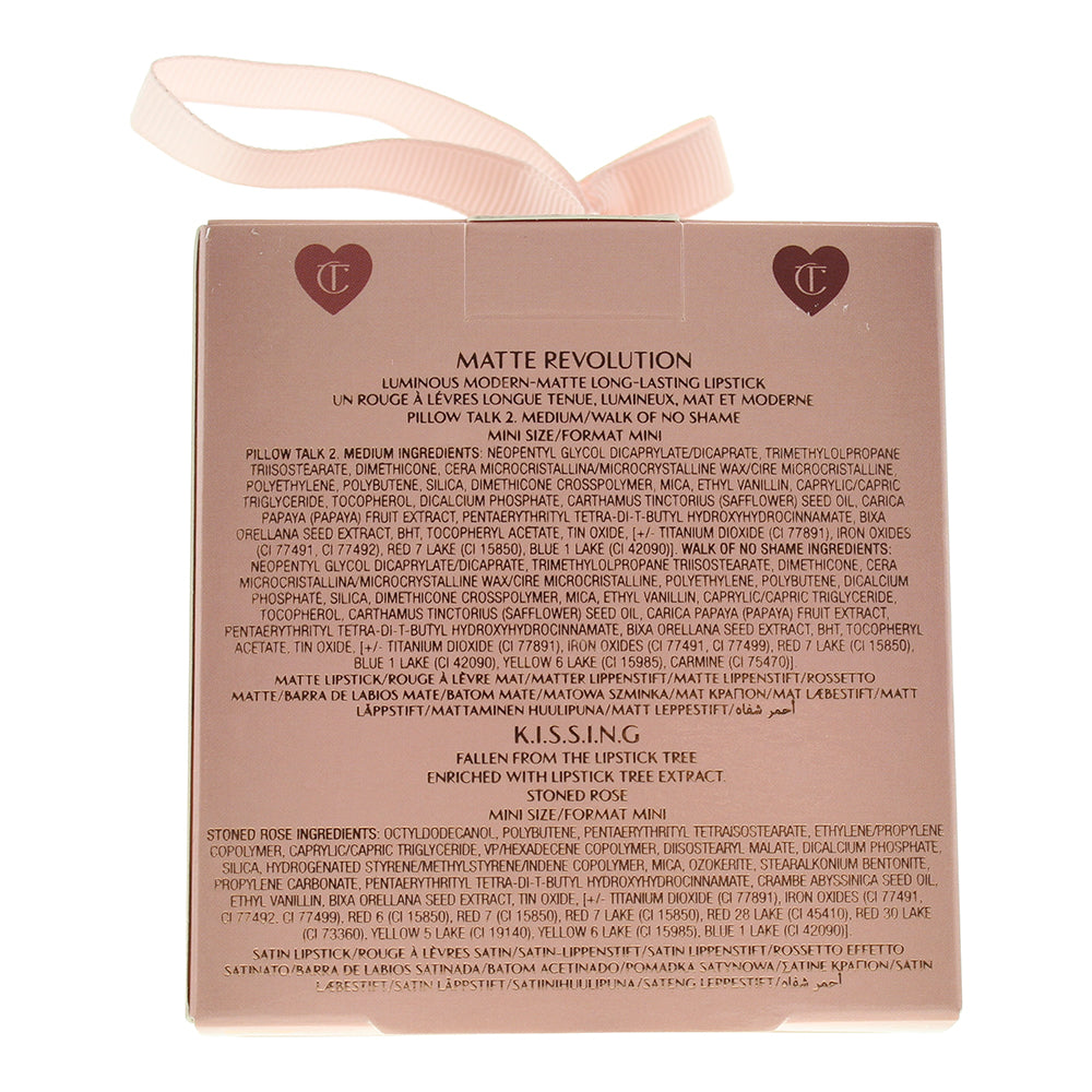 Charlotte Tilbury Iconic Mini Lip Trio 3 Piece Gift Set: Lipstick 3 x 1.5g