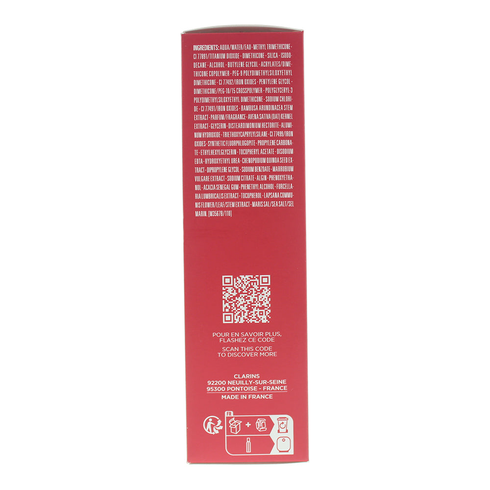 Clarins Everlasting Long Wearing & Hydrating 110N Honey Matte Foundation 30ml